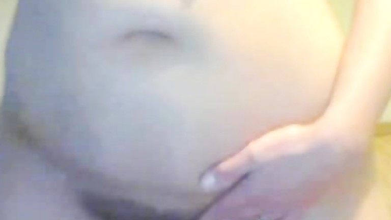 Smoking MILF spanking her own ass