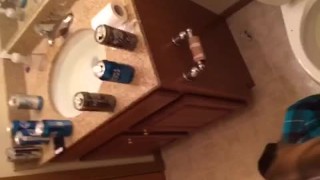 Sorority bitch cramming my cock down her throat mid party