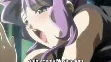 Super anime girl fucked by the anus