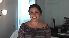 Thick brunette amateur gets ass fucked deep