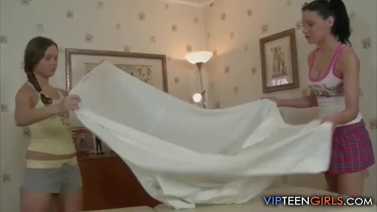 Two Teens Have Lesbian Sex With a Dildo