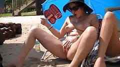 Voyeurchamp.com Beach Teasing Wives Mrs Ginary & Mrs Brooks!