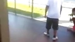 Your mom fighting and her pussy shows