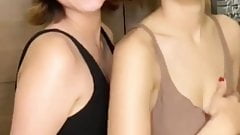 2 sexy teen dancing live webcam and lesbian