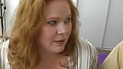 Big Titted BBW Redhead Roze Gets Her Fat Quim Fucked