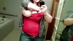 Chubby tits selfie