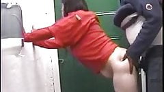 Cramped sex but he beats her pussy and cums inside her