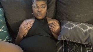 curvy ebony girlfriend fingered and fucked