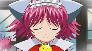 Cute anime girl owned in bathroom