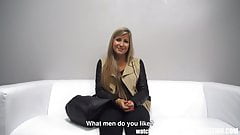 Cute Young 21yo Girl is not Sure about Hard infront of Camer