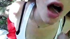 deepthroat in the forest