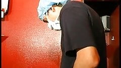 Fat French mature gets weird anal insertions