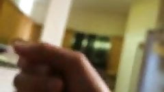 Flashing Topless Housekeeper