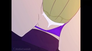 Gamer girl getting in while gaming