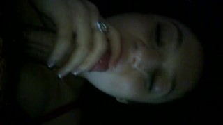 her first facial. she loves it