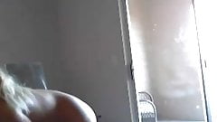 Hot blonde teen uses hitachi with other sex toys to orgasm