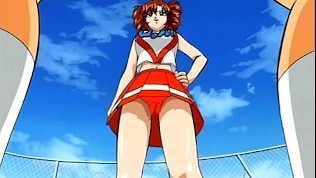 hot little cheerleader forgot her panties