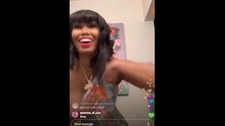 Instagram redspice nip slip