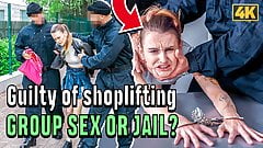 LAW4k. Nice lady had just stolen a shampoo but she was punis