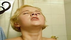 Maid surrounded by sex and get’s carried away