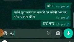 Marathi Housewife Swati showing boobs and pussy on whatsapp