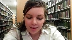 Masturbating  And Squirting In A Library