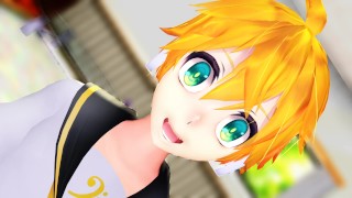 MMD Kagamine Rin dances a striptease