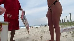 NOVINHA BIKINI FIO DENTAL FRONTAL CAMELTOE PRAIA