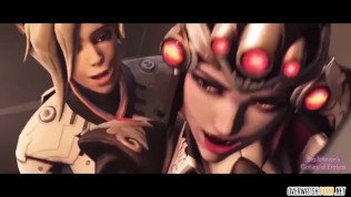 overwatch mercy futanari screwing with other hero