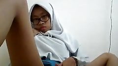 Pelajar kangkang tunjk pepek