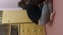 Realy iranian mom spy by son(she talkwith son)spy on ass mom