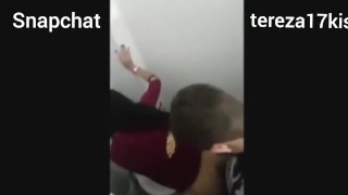 School bathroom fuck hidden cam