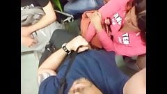 She gram my cock. Flashing in metro