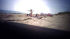 Shy Teen Goes Topless at Florida Beach