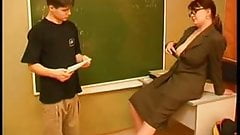 Small guy with a taller teacher