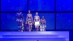 South African topless cultural show