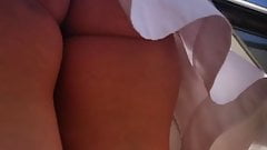 Spy upskirt romanian