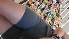 Supermarket Creep camel toe jiggle pt2