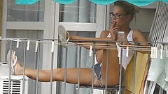 Teen neighbor on the balcony IV
