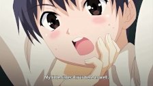 Teen with big tits schoolgirl gives blowjob and cumshot | Anime hentai