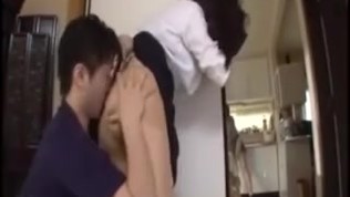 The helpless stepmom is always harassed by her son