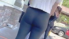 Thick booty teen in tight leggings