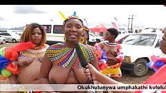 Topless Zulu girls in South African news report