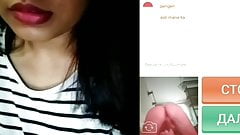 Videochat #3 Indonesian cuties reaction to the dickflash