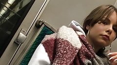 Voyeur cute teen hidden cam big dick flash in tight jeans