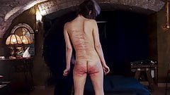 Worthless slave brutally whipped