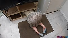 Your stepmom gets stuck and you get to fuck her (POV)