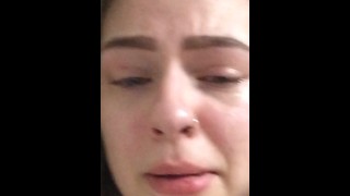 18 year old student cries after getting fucked by online school