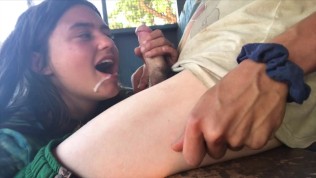 18 year old swallows cum in highschool dugout