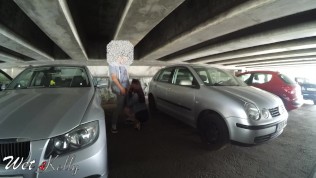 Amateur public parking lot blowjob